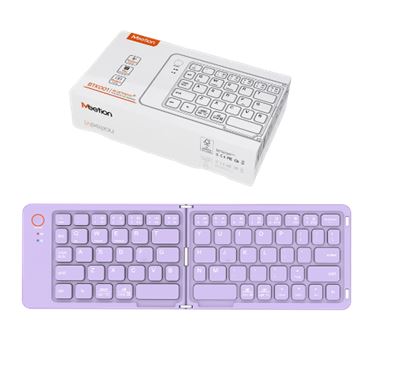 [20-02-087] Teclado plegable purpura Meetion MT-BTK001