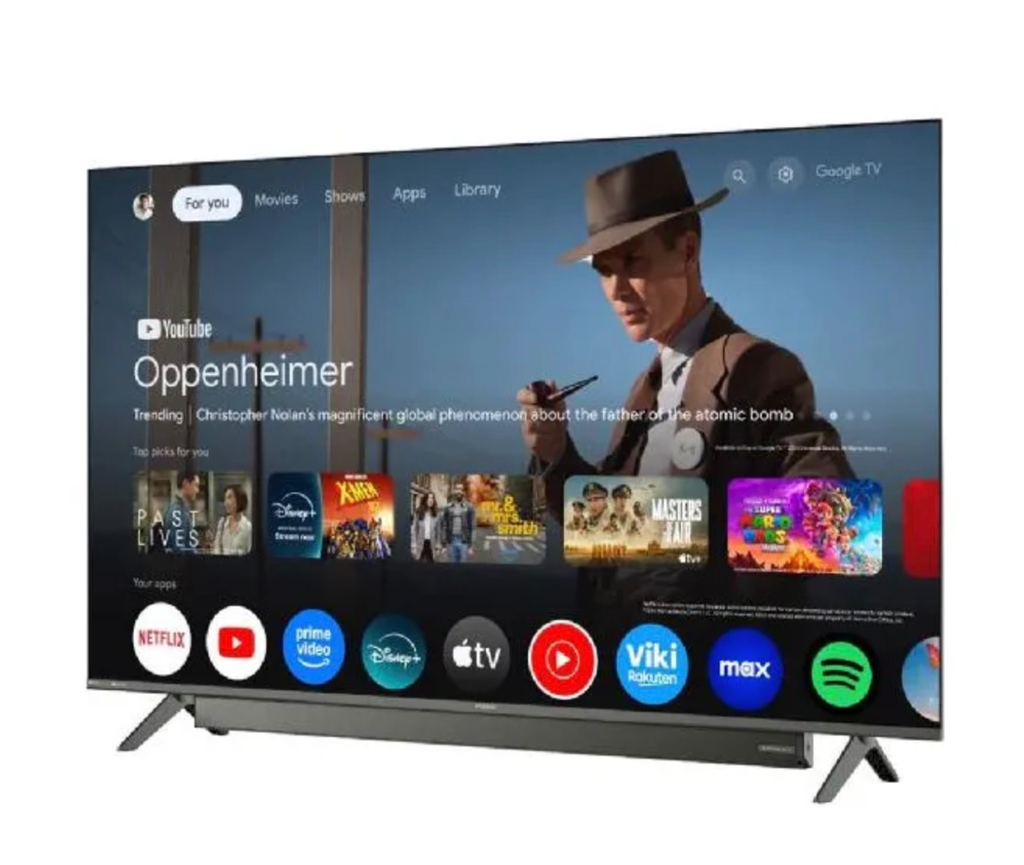 Televisor Hyundai 32 pulgadas google tv con barra de sonido incluida