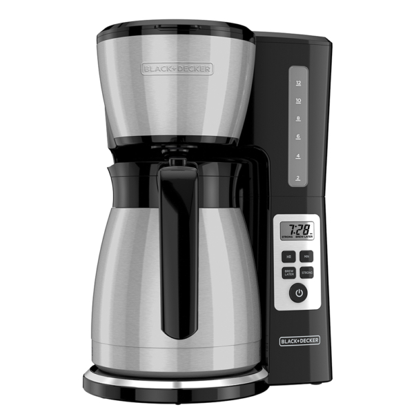 [RCM2046S] Cafetera Black And Decker 12 Tazas Programable, Térmica Digital Con Jarra De Acero Inoxidable