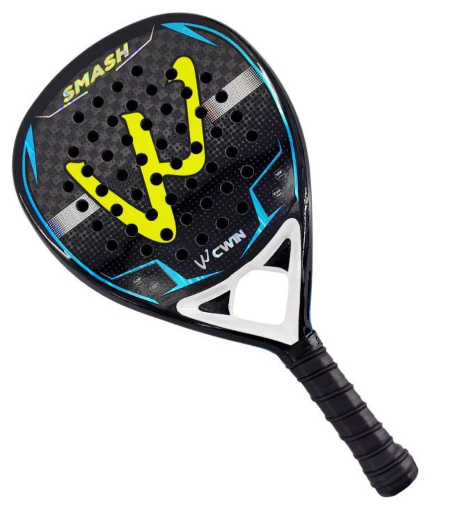 Pala raqueta padel incluye estuche, muñequeras y 2 overgrips Verano