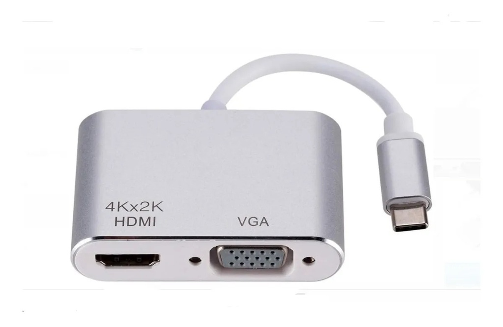 [05-01-097] Adaptador Type C a HDMI + VGA