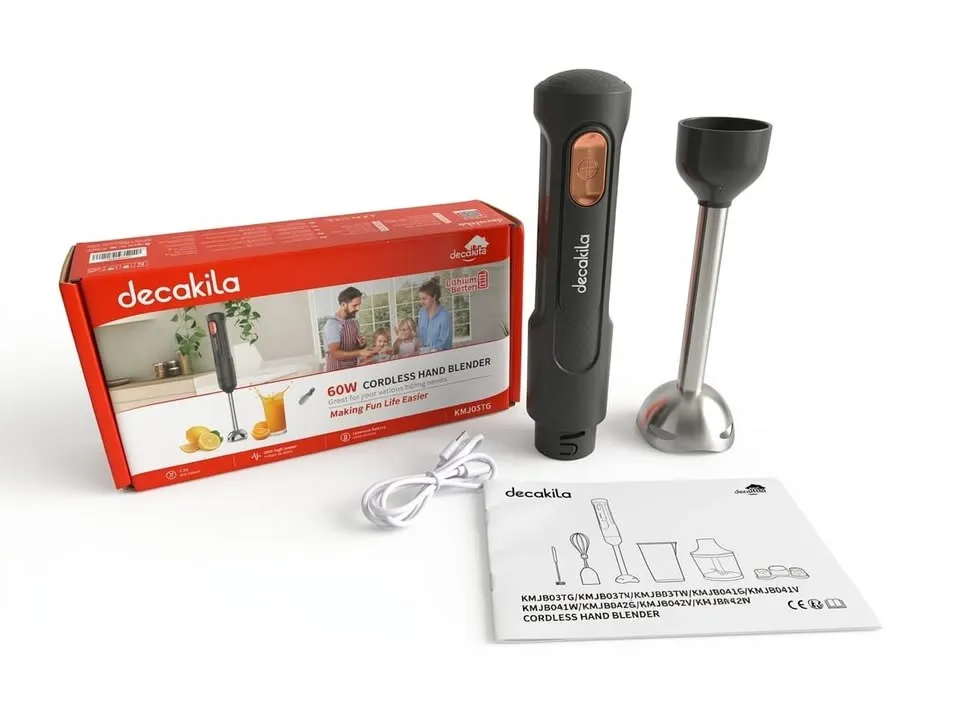 [KMJB037G] Batidora De Inmersión Inalámbrica 60W Acero Inoxidable - Decakila