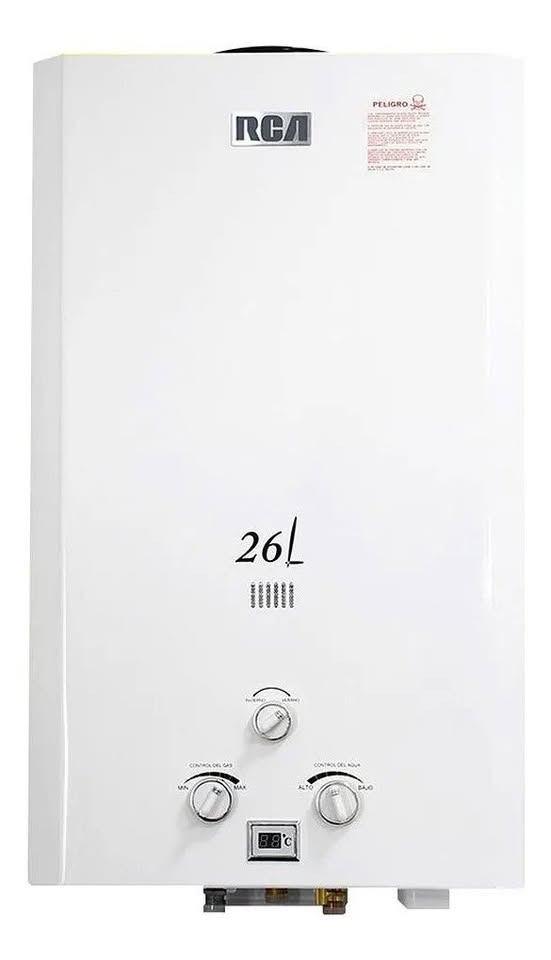 [HOGAS355] Calefon 26 Litros a Gas Rca Con Panel