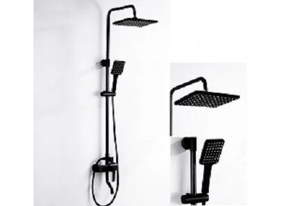 [4G43641] Ducha Negra Panel / Manguera Negro
