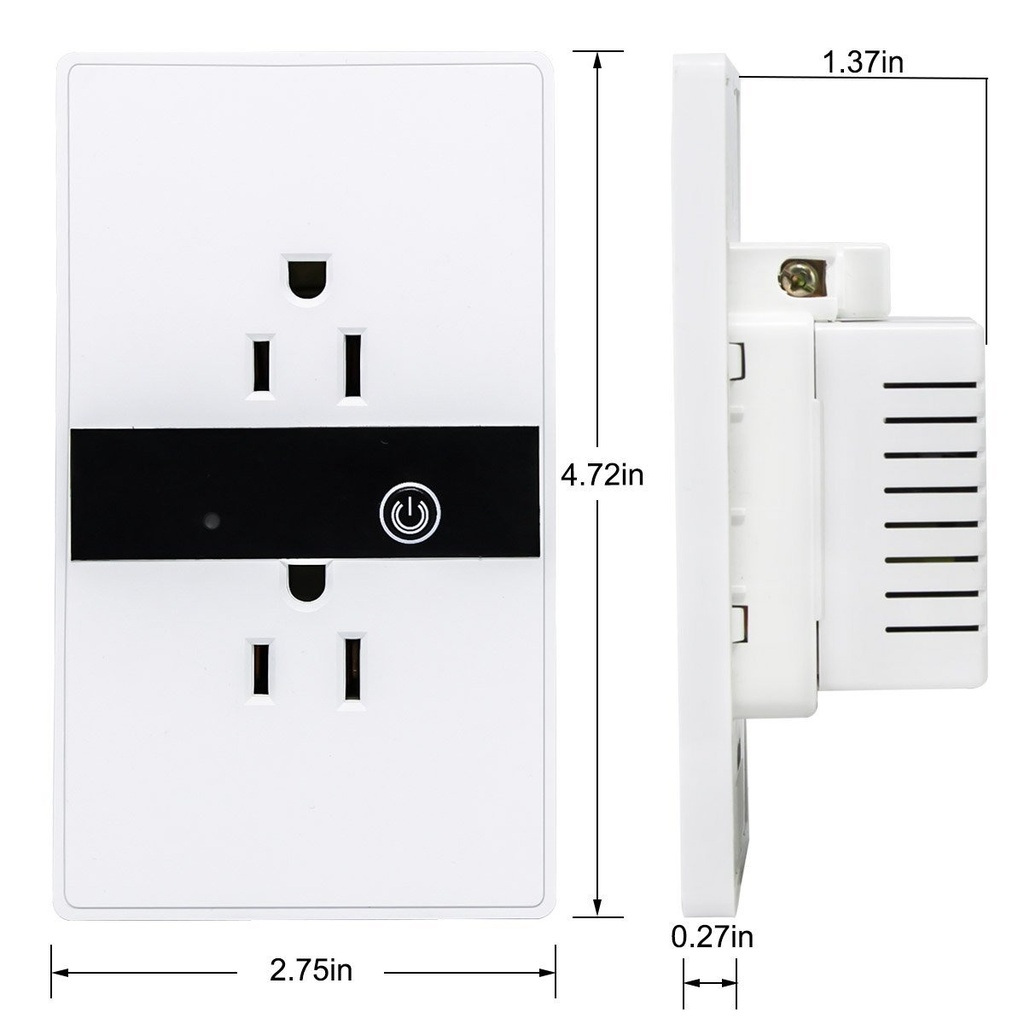 [HOGILUW100] Enchufe Tomacorriente Inteligente Wi-fi