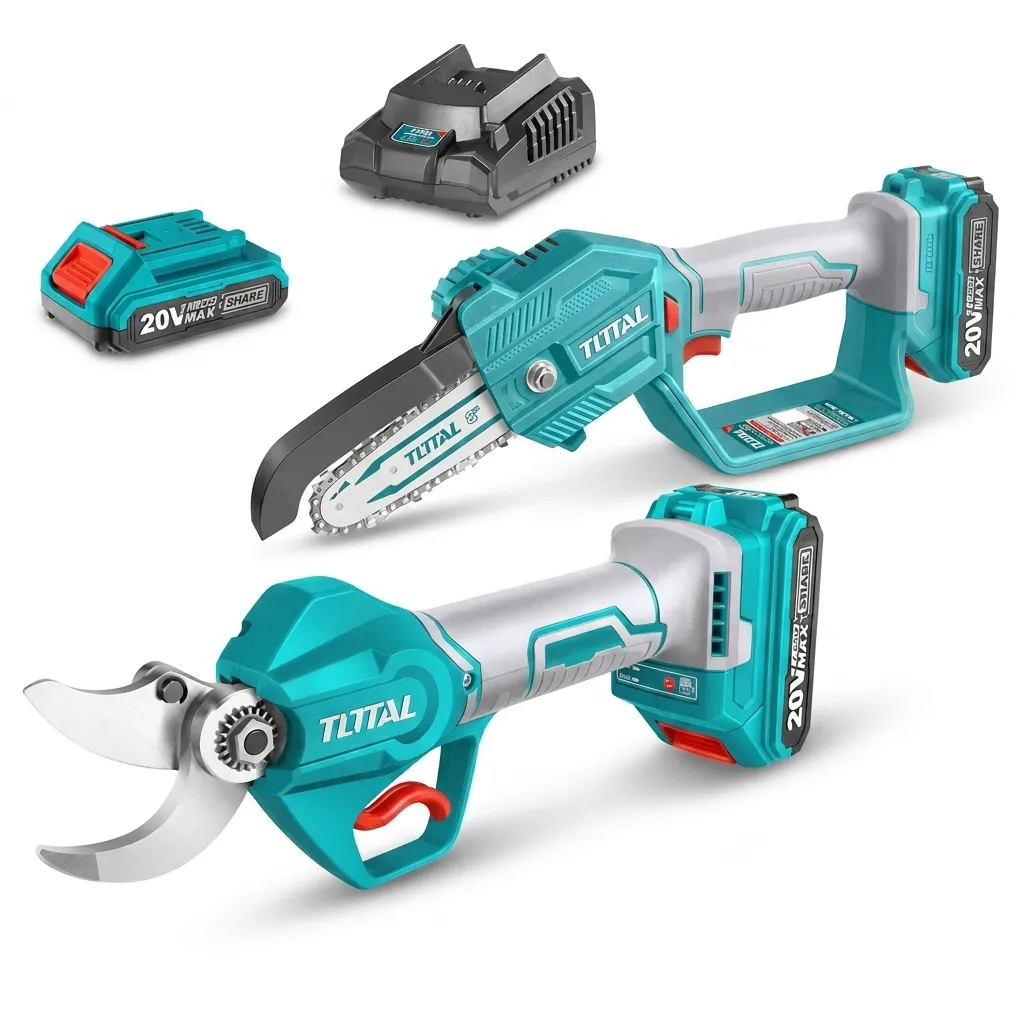 [UTT301116] Kit Motosierra + Tijera De Podar Jardín 20v Total  Color Turquesa