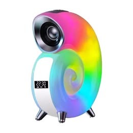 [TECAU22] Parlante Led Bluetooth, Despertador - Caracol