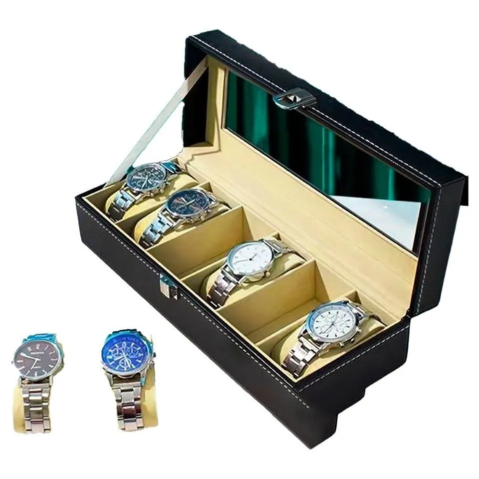 [LD-402] Caja Organizadora Para 6 Relojes