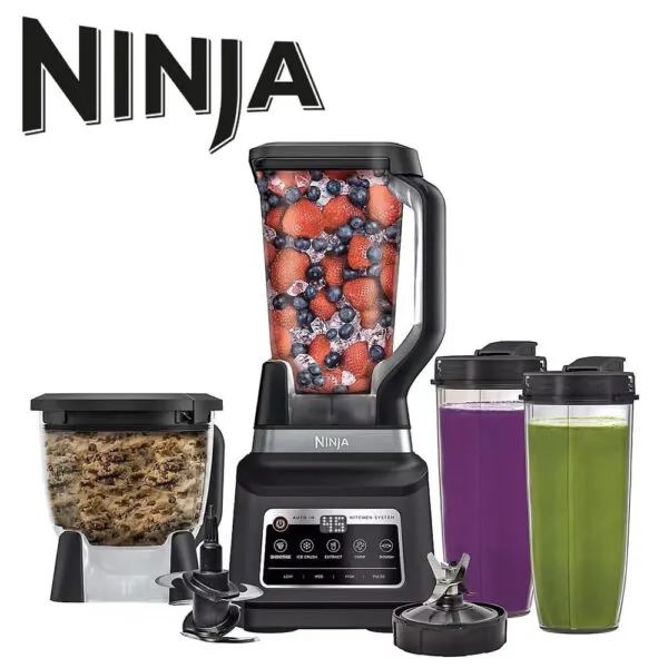 [Licuadora Procesador y 2 Vasos To-Go 1400W Auto-iQ Ninja BN805A Pro Plus 5-1] Licuadora Procesador y 2 Vasos To-Go 1400W Auto-iQ Ninja BN805A Pro Plus 5-1