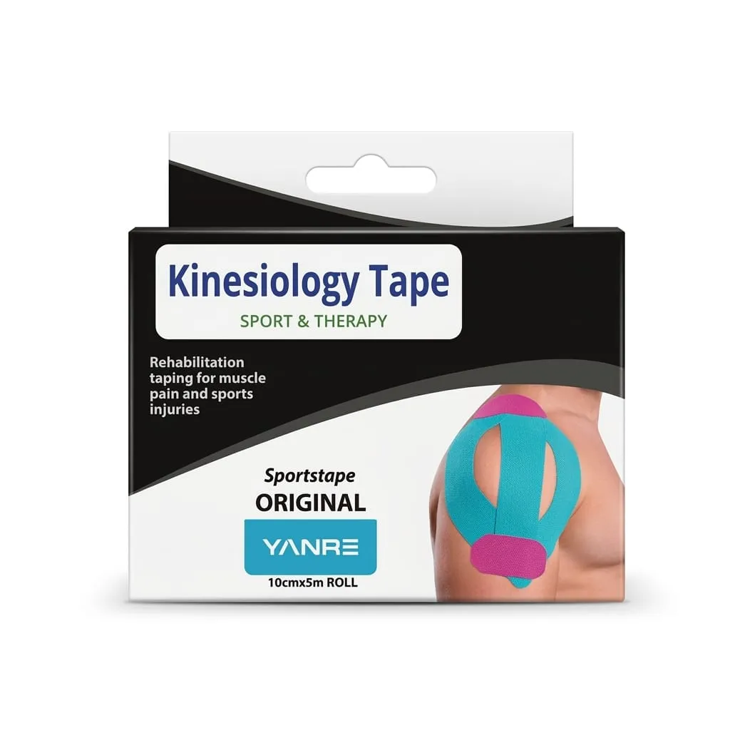 [SALGYM250] Cinta Kinesiológica Sportstape - Kinesiology Tape 10cmx5m Gris
