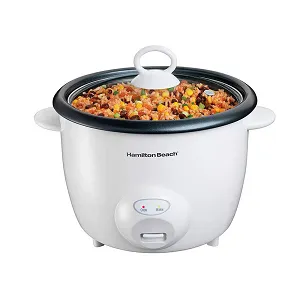 [5H00030B] Olla Arrocera Hamilton Beach 20 Tazas BLANCA