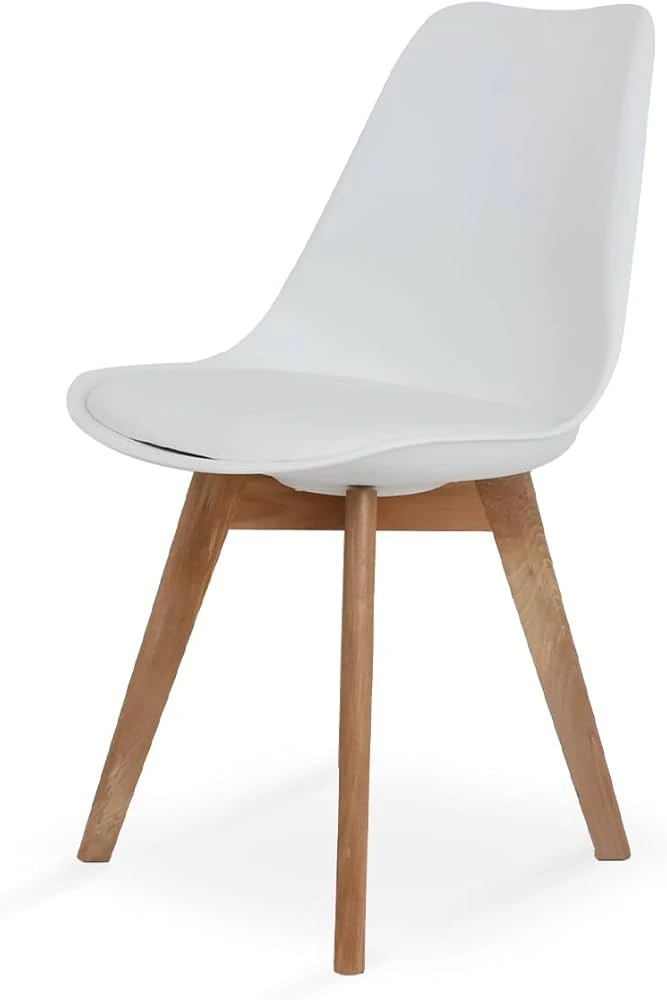 [12-02-085] Silla Eames Tulip Acolchada Blanca