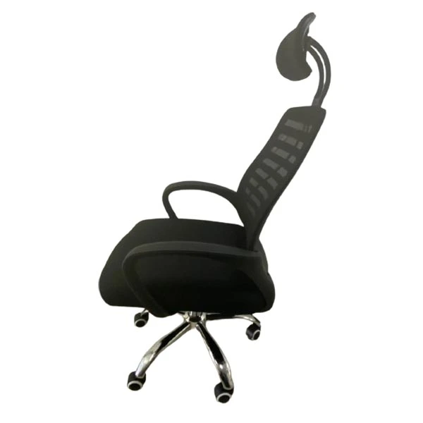 [12-02-081] Silla Ejecutiva con apoya cabeza negra