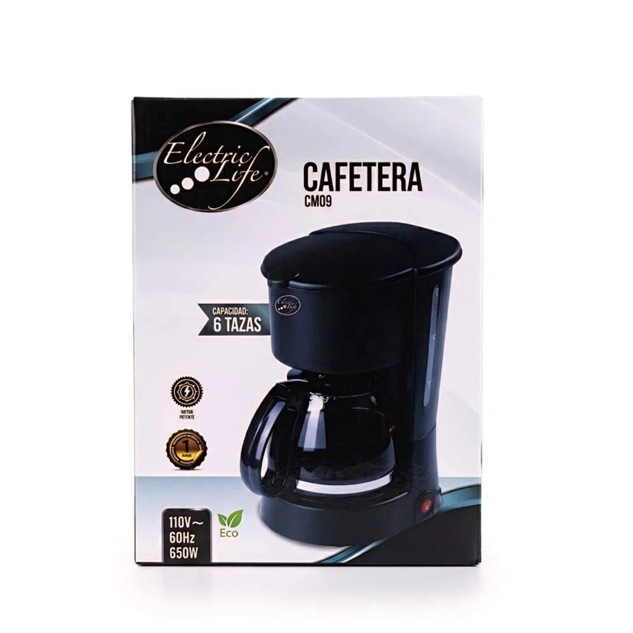 [273372] CAFETERA Electric Life 6 TAZAS - 650W con BASE ANTIADERENTE