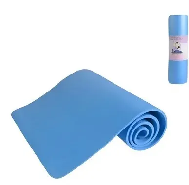 [397327-C] MAT DE YOGA 6 mm. ALFOMBRA DE EJERCICIO MÚLTIPLES - CELESTE