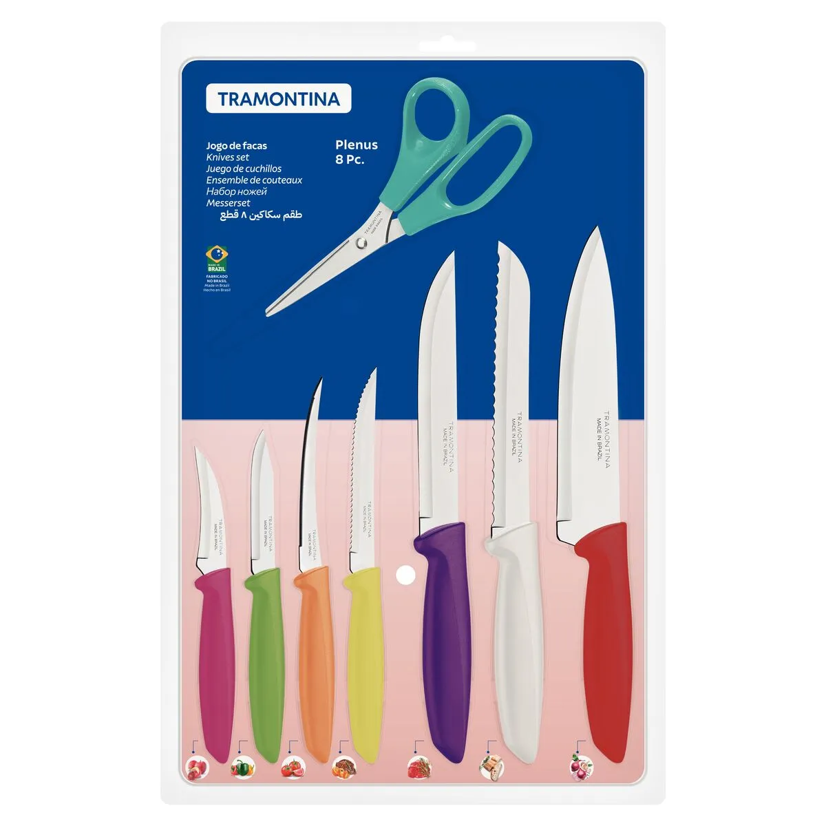 [875875T] SET DE CUCHILLOS TRAMONTINA PLENUS - 8 PZS.