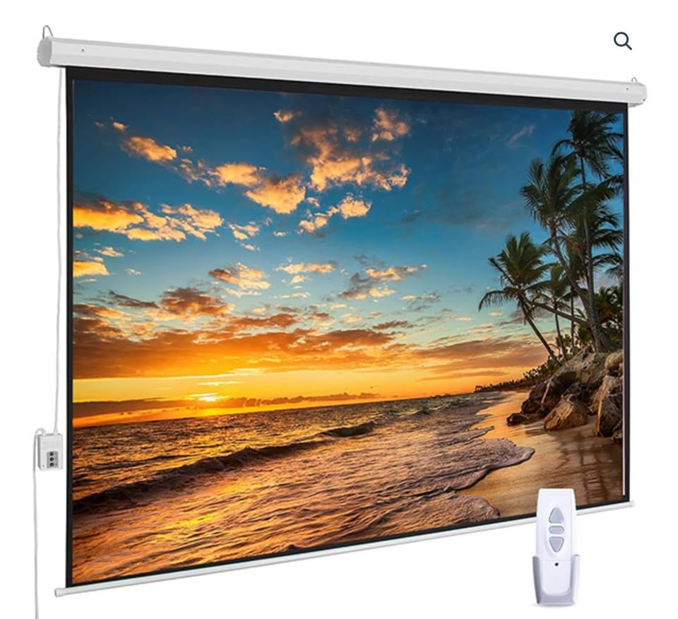 [7864186405065] Pantalla para retroproyector automatica de 120''