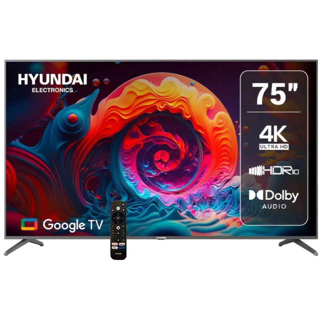 Televisor Hyundai QLED 75"Google Tv