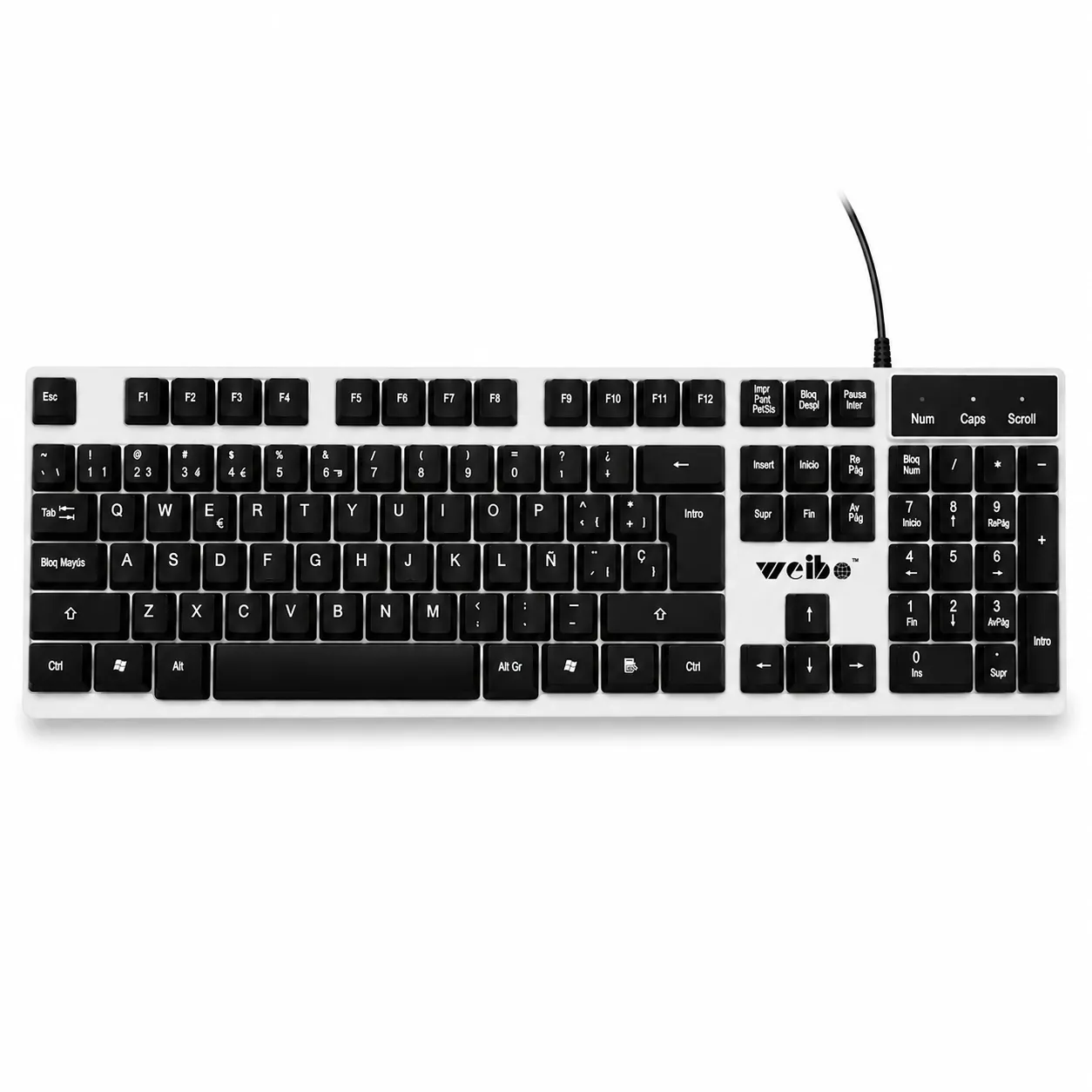 TECLADO GAMER Y OFICINA WEIBO WB-710 ILUMINADO LED