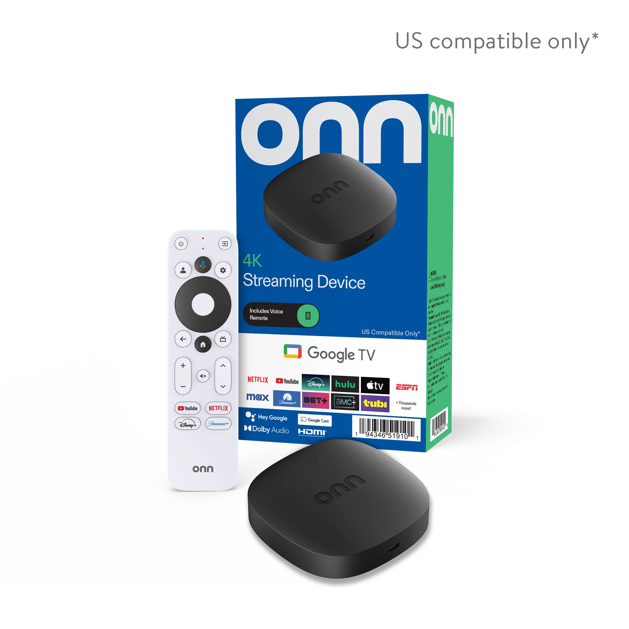 [01-03-283] Tv Box Onn 4k Google Tv