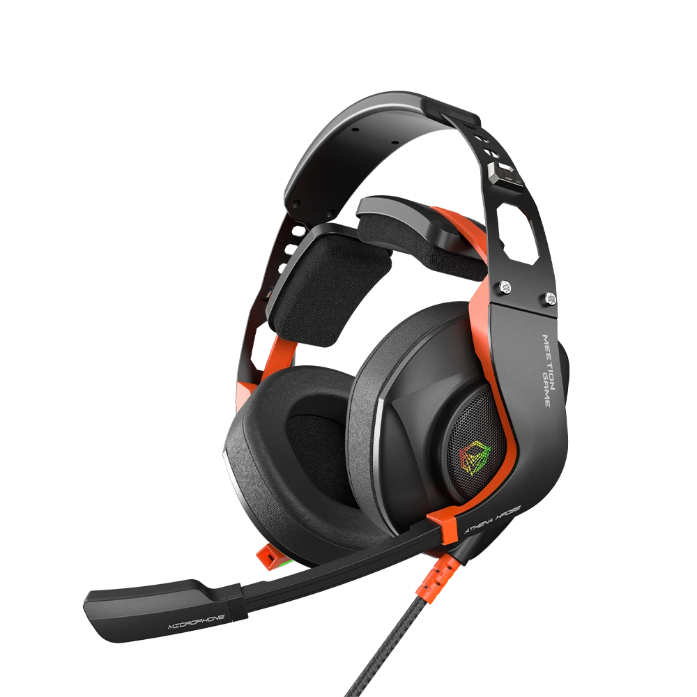 [03-03-044] Audifonos Gamer Mt-Hp099 Negro/naranja Meetion