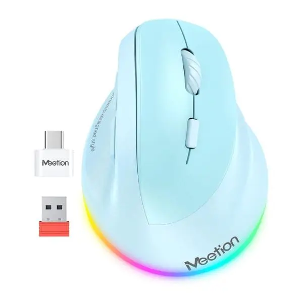 [14-01-087] Mouse Wireless Ergonómico MT-BTM010R Meetion