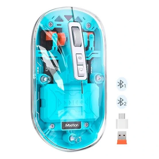 [14-01-092] Mouse Wireless MT-BTM005 Azul Meetion