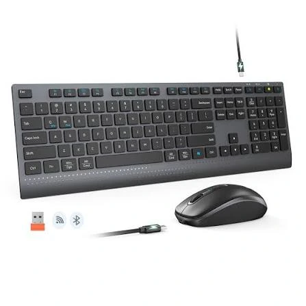 [20-01-114] Combo Wireless 2n1 C2000 Teclado-Mouse Negro Meetion