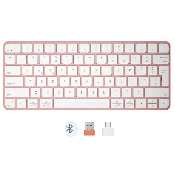 [20-01-116] Teclado Wireless Ikey K230 Rose Gold Meetion