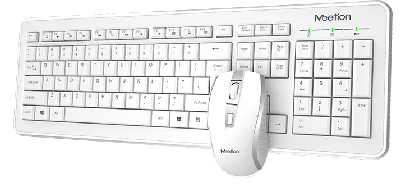 [20-01-079] Teclado Wireless combo 2.4 C4120 Blanco Meetion