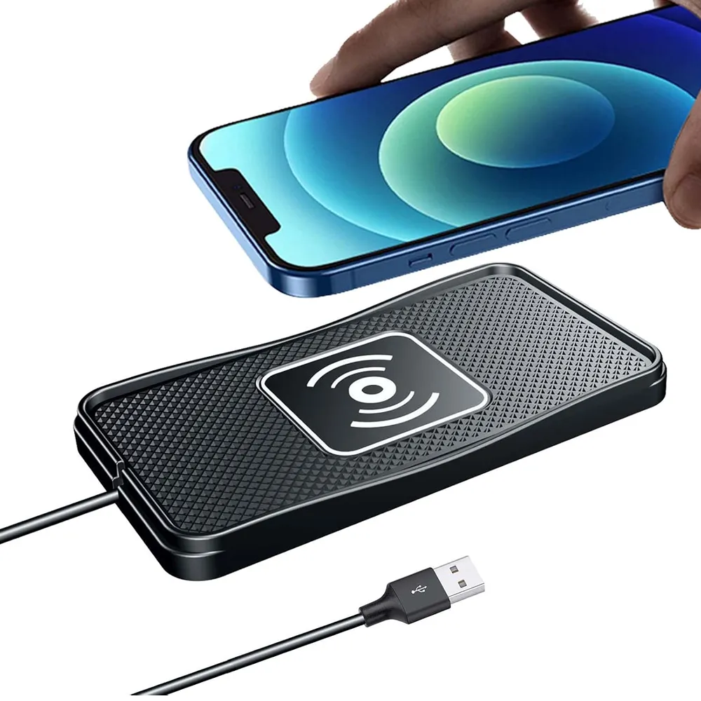 Cargador Inalámbrico Para Vehículo 15w Tipo Tapete
