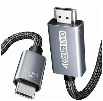 Cable USB C a HDMI, 1.8 M, EBASIX
