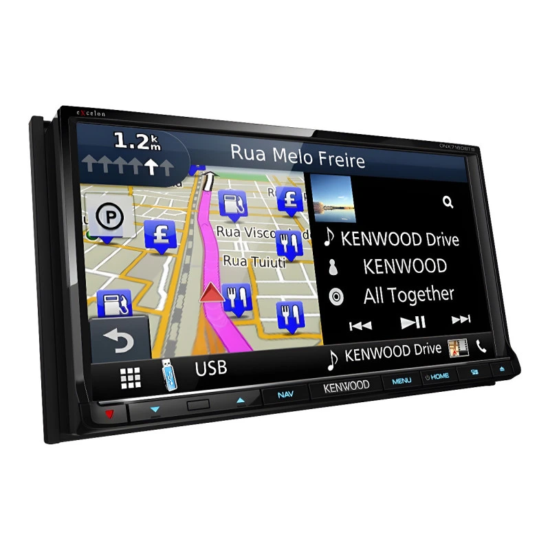 Radio para Auto Multimedia 7", BT Kenwood