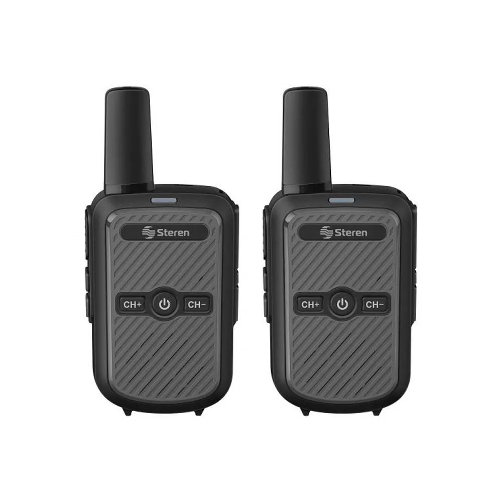 Kit De 2 Radios Intercomunicadores Con Cargador Usb Gris Rad-020gr