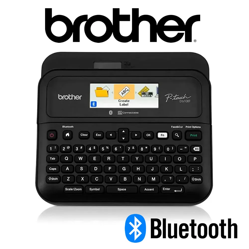[Impresora termica Brother PT-D610BT] Impresora Térmica de Etiquetas Adhesivas Portable Bluetooth Brother P-touch PT-D610BT