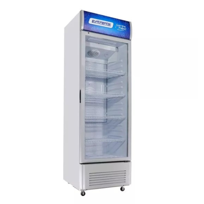 [XLS-180W] Refrigeradora vertical Vitrina continental 180 litros ,blanca