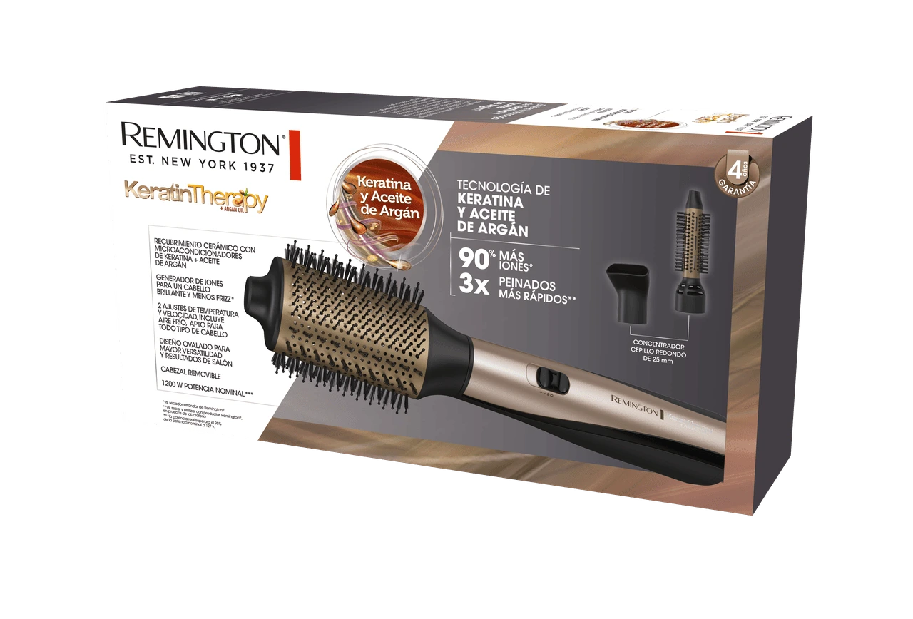 Cepillo P/Cabello Húmedo con Keratina y Argan, Remington