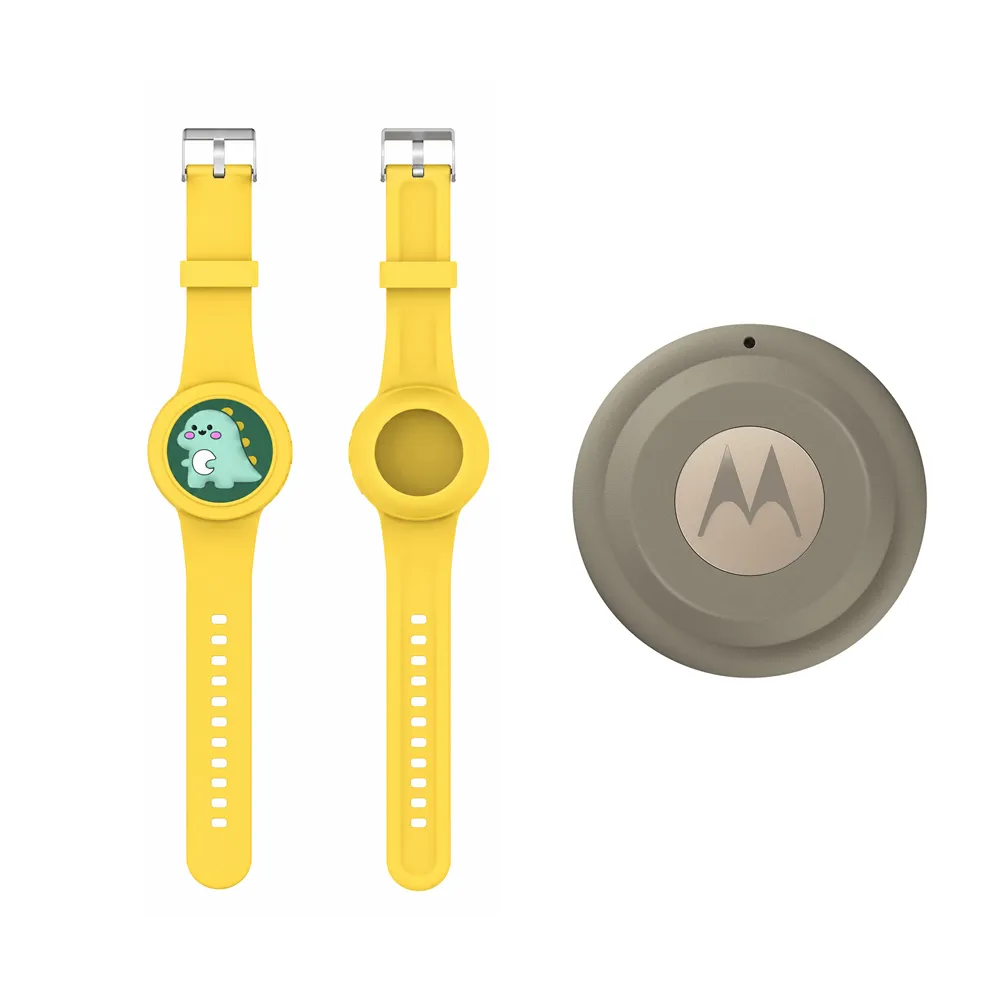 [moto tag verde  + pulsera amarilla] Moto tag Verde + Pulsera amarilla para niños