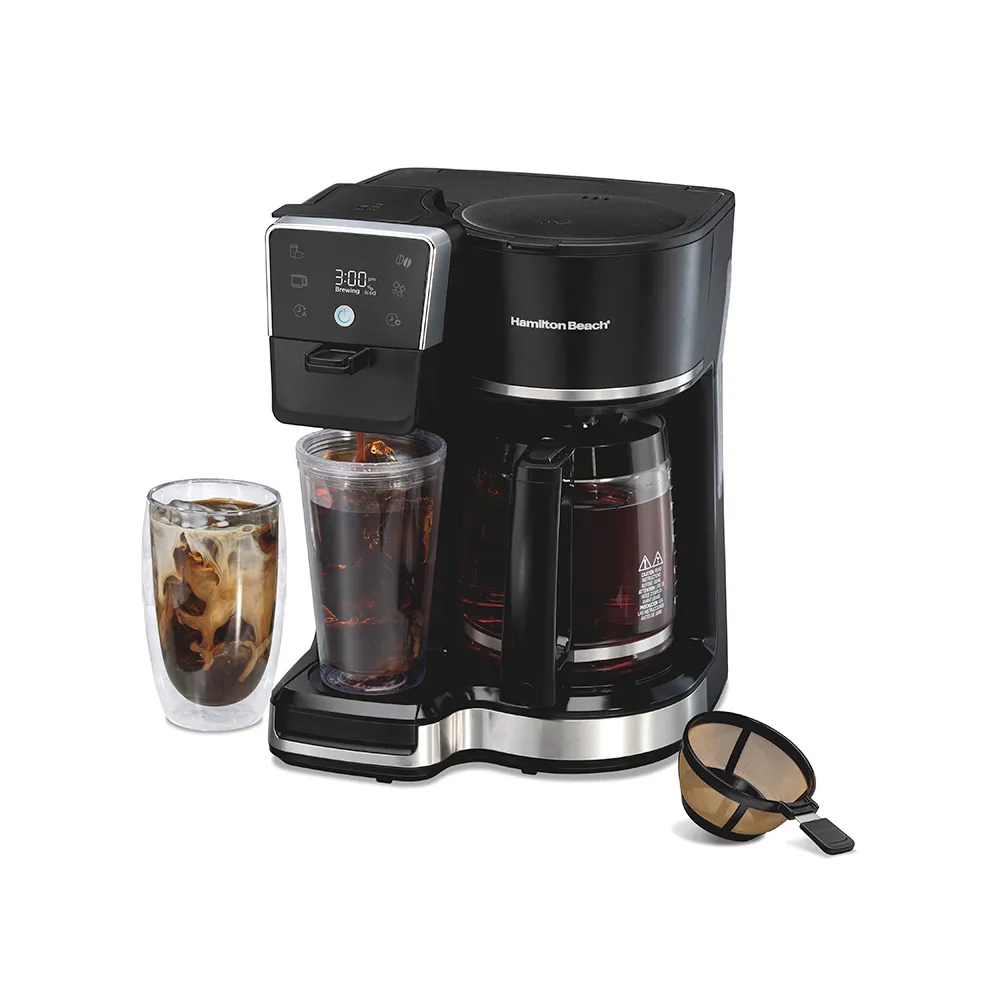 [cafetera cold brew 47500J] Cafetera Programable Hamilton Beach 47500J de 2 Funciones 5H00SAB